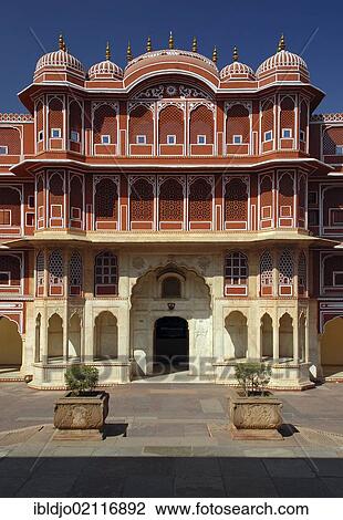 Stock Image - City Palace of the Pink City of Jaipur, Rajasthan, India, Asia. Fotosearch