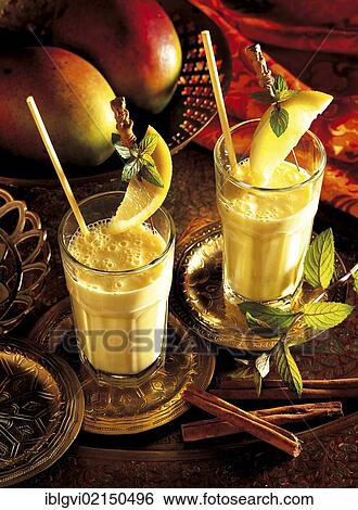 Classic mango lassi, mango, yogurt, India, Asia View Large Photo Image Stock Photograph - Classic mango lassi, mango, yogurt, India, Asia. Fotosearch