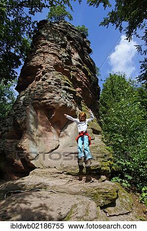 Climbing rocks on Muenz, ruins of Scharfenberg Castle near Annweiler am Trifels, German Wine Route, Rhineland-Palatinate, Germany, Europe View Large Photo Image Stock Photography - Climbing rocks on Muenz, ruins of Scharfenberg Castle near Annweiler am Trifels, German Wine Route, Rhineland-Palatinate, Germany, Europe. Fotosearch