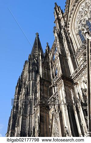 Stock Photo - Cologne Cathedral, Unesco World Heritage Site, Cologne, North Rhine-Westphalia, Germany, Europe. Fotosearch