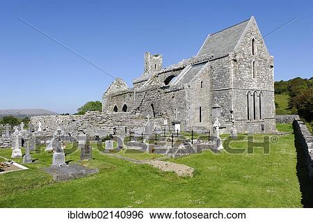 Corcomroe Abbey, Burren, County Clare, Ireland, Europe View Large Photo Image Stock Photograph - Corcomroe Abbey, Burren, County Clare, Ireland, Europe. Fotosearch