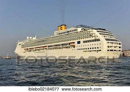 Costa Victoria, cruise ship, built in 1996, 252. 5 m, 2370 passengers, arriving in the port of Venice, Veneto, Italy, Europe View Large Photo Image Stock Photo - Costa Victoria, cruise ship, built in 1996, 252. 5 m, 2370 passengers, arriving in the port of Venice, Veneto, Italy, Europe. Fotosearch