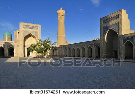 Courtyard of Kalan, Kalyan, Kalon Mosque, Bukhara, Buchara, Silk Road, Unesco World Heritage Site, Uzbekistan, Central Asia, Asia View Large Photo Image Stock Image - Courtyard of Kalan, Kalyan, Kalon Mosque, Bukhara, Buchara, Silk Road, Unesco World Heritage Site, Uzbekistan, Central Asia, Asia. Fotosearch
