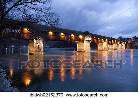Covered wooden bridge crossing the Rhine River, Bad Saeckingen, Waldshut district, Upper Rhine, Black Forest, Baden-Wuerttemberg, Germany, Europe, PublicGround, Europe View Large Photo Image Stock Image - Covered wooden bridge crossing the Rhine River, Bad Saeckingen, Waldshut district, Upper Rhine, Black Forest, Baden-Wuerttemberg, Germany, Europe, PublicGround, Europe. Fotosearch