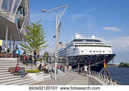 Cruise liner "Mein Schiff 2" moored at the cruise terminal in Hamburg's HafenCity, Hamburg, Germany, Europe View Large Photo Image Stock Photo - Cruise liner "Mein Schiff 2" moored at the cruise terminal in Hamburg's HafenCity, Hamburg, Germany, Europe. Fotosearch