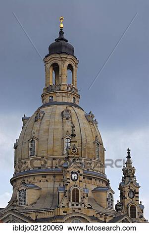 Cupola of Frauenkirche church in Dresden, Saxony, Germany, Europe View Large Photo Image Stock Photo - Cupola of Frauenkirche church in Dresden, Saxony, Germany, Europe. Fotosearch