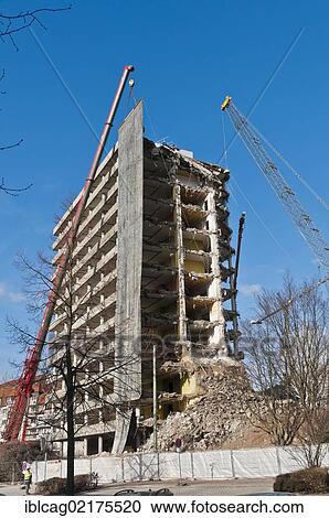 Demolition of an office tower in Frankfurt am Main, Hesse, Germany, Europe View Large Photo Image Stock Image - Demolition of an office tower in Frankfurt am Main, Hesse, Germany, Europe. Fotosearch