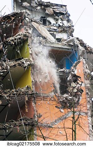 Demolition of an office tower in Frankfurt am Main, Hesse, Germany, Europe View Large Photo Image Stock Photo - Demolition of an office tower in Frankfurt am Main, Hesse, Germany, Europe. Fotosearch