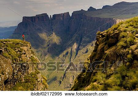 Stock Photography - Devil's Tooth, Drakensberge mountains, KwaZulu-Natal, South Africa, Africa. Fotosearch