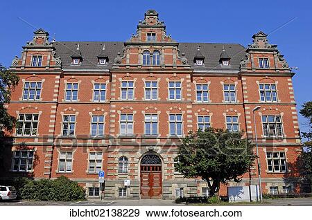 Stock Photo - Domaenenamt official building, Stade, Lower Saxony, Germany, Europe. Fotosearch