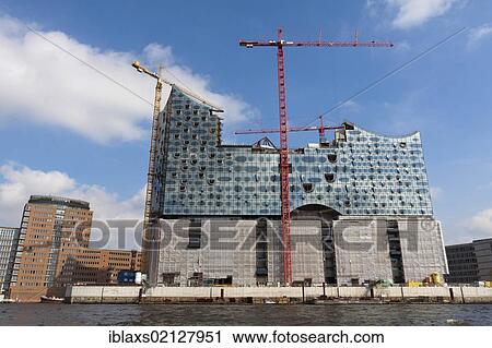 Elbphilharmonie Hamburg concert hall seen from the Elbe River, Hamburg, Germany, Europe View Large Photo Image Stock Image - Elbphilharmonie Hamburg concert hall seen from the Elbe River, Hamburg, Germany, Europe. Fotosearch