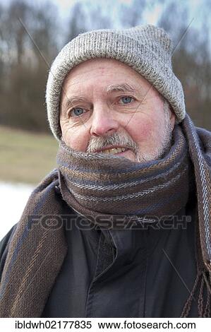 Elderly man in winter clothes, Beversee Nature Reserve, Bergkamen, Unna district, Ruhr Area, North Rhine-Westphalia, Germany, Europe View Large Photo Image Stock Photography - Elderly man in winter clothes, Beversee Nature Reserve, Bergkamen, Unna district, Ruhr Area, North Rhine-Westphalia, Germany, Europe. Fotosearch