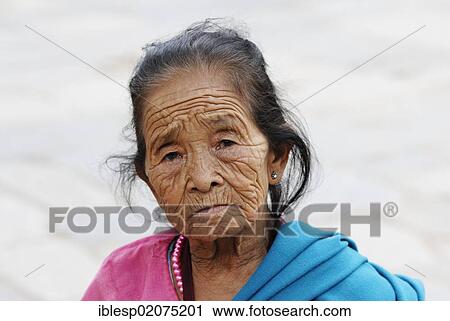 Elderly woman, portrait, Durbar Square, Kathmandu, Nepal, Asia View Large Photo Image Stock Image - Elderly woman, portrait, Durbar Square, Kathmandu, Nepal, Asia. Fotosearch