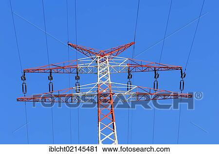 Electricity pylon, Altes Land, Lower Saxony, Germany, Europe View Large Photo Image Stock Image - Electricity pylon, Altes Land, Lower Saxony, Germany, Europe. Fotosearch