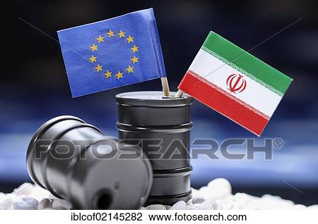 EU flag and flag of Iran in oil drums, symbolic image for an oil embargo by the EU against Iran View Large Photo Image Stock Image - EU flag and flag of Iran in oil drums, symbolic image for an oil embargo by the EU against Iran. Fotosearch