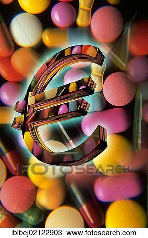 Euro sign in front of tablets, pills, capsules, illustration View Large Photo Image Stock Image - Euro sign in front of tablets, pills, capsules, illustration. Fotosearch
