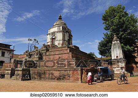 Stock Image - Fasidega Temple, Bhaktapur, Kathmandu Valley, Nepal, Asia. Fotosearch