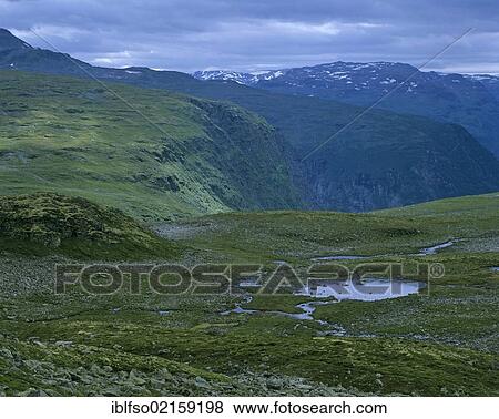 Fjell landscape of the mountain pass road of Aurlandsvangen after Lærdalsøyri, Sogn og Fjordane, Norway, Scandinavia, Europe View Large Photo Image Stock Photo - Fjell landscape of the mountain pass road of Aurlandsvangen after Lærdalsøyri, Sogn og Fjordane, Norway, Scandinavia, Europe. Fotosearch