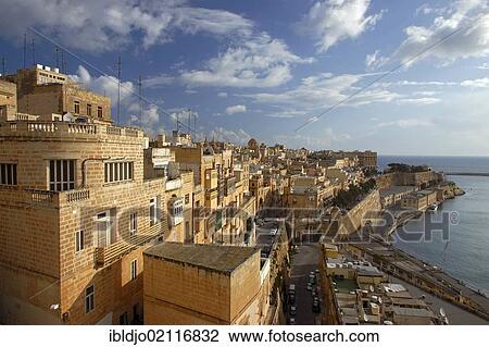 Floriana, Il-Furjana, houses and Fort St. Elmo at the tip of the peninsula of Valletta, Malta, Europe View Large Photo Image Stock Image - Floriana, Il-Furjana, houses and Fort St. Elmo at the tip of the peninsula of Valletta, Malta, Europe. Fotosearch