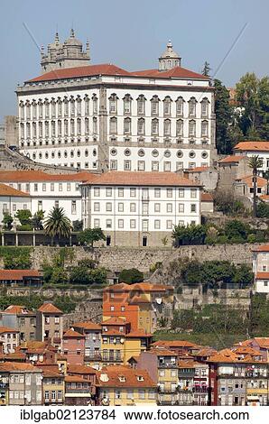 Picture - Former Episcopal Palace, Ribeira district, Porto, Unesco World Heritage Site, Portugal, Europe. Fotosearch