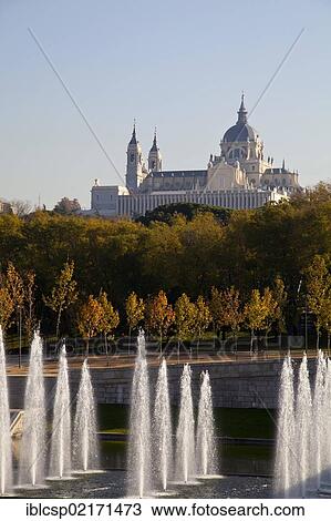 Fountains at Bridge of Segovia, the first bridge of Madrid, Manzanares River, Almudena Cathedral, Madrid Park, Madrid, Spain, Europe View Large Photo Image Stock Image - Fountains at Bridge of Segovia, the first bridge of Madrid, Manzanares River, Almudena Cathedral, Madrid Park, Madrid, Spain, Europe. Fotosearch