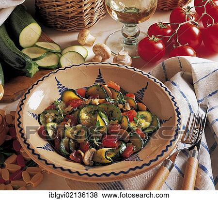 Fried zucchini and mushroom with tomatoes and vegetables, Italy, Europe View Large Photo Image Stock Photo - Fried zucchini and mushroom with tomatoes and vegetables, Italy, Europe. Fotosearch