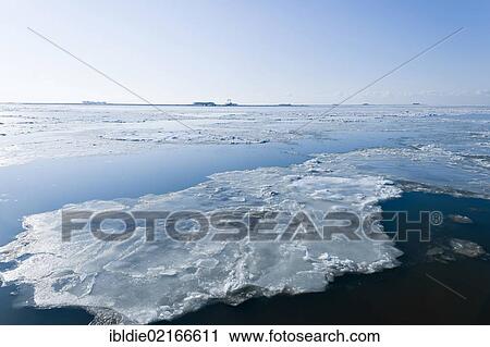 Frozen North Sea with the Hallig Hooge, holm, on the horizon, North Frisia, Schleswig-Holstein, Northern Germany, Germany, Europe View Large Photo Image Stock Image - Frozen North Sea with the Hallig Hooge, holm, on the horizon, North Frisia, Schleswig-Holstein, Northern Germany, Germany, Europe. Fotosearch