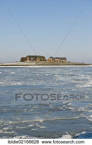 Frozen North Sea with Warf Hilligenley on Hallig Langeness, holm, North Frisia, Schleswig-Holstein, Northern Germany, Germany, Europe View Large Photo Image Stock Photo - Frozen North Sea with Warf Hilligenley on Hallig Langeness, holm, North Frisia, Schleswig-Holstein, Northern Germany, Germany, Europe. Fotosearch