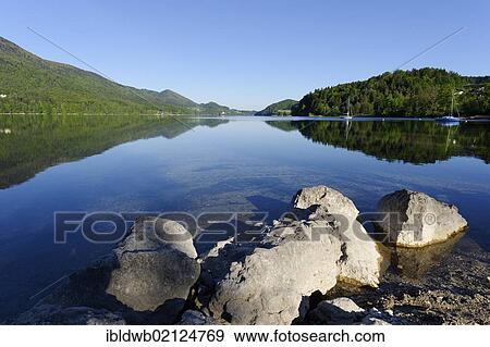 Fuschlsee Lake near Fuschl, Salzburg State, Austria, Europe View Large Photo Image Stock Photo - Fuschlsee Lake near Fuschl, Salzburg State, Austria, Europe. Fotosearch