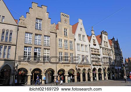 Gabled town houses on Prinzipalmarkt square, Muenster, Muensterland, North Rhine-Westphalia, Germany, Europe, PublicGround, Europe View Large Photo Image Stock Photo - Gabled town houses on Prinzipalmarkt square, Muenster, Muensterland, North Rhine-Westphalia, Germany, Europe, PublicGround, Europe. Fotosearch