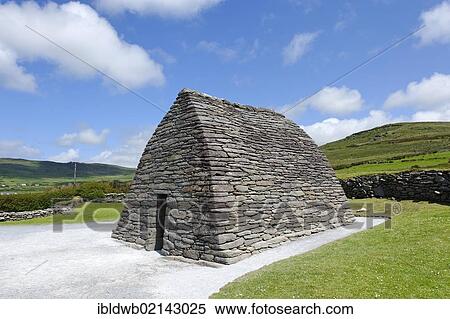Stock Photography - Gallarus Oratory, stone church, 6th to 8th Century, Dingle Penisula, County Kerry, Ireland, Europe. Fotosearch