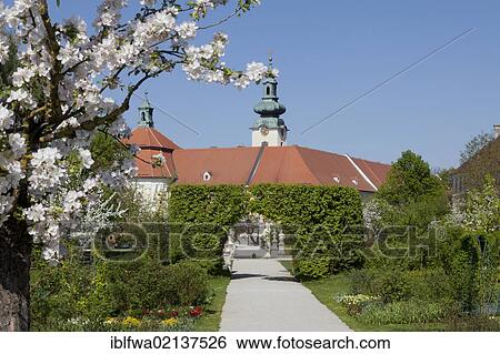 Garden of Seitenstetten Abbey, Mostviertel region, Lower Austria, Europe View Large Photo Image Stock Photograph - Garden of Seitenstetten Abbey, Mostviertel region, Lower Austria, Europe. Fotosearch