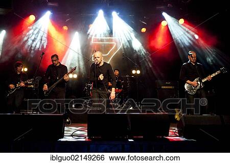 Stock Photograph - German band Sep7ember performing live in the Schueuer concert hall, Lucerne, Switzerland, Europe. Fotosearch