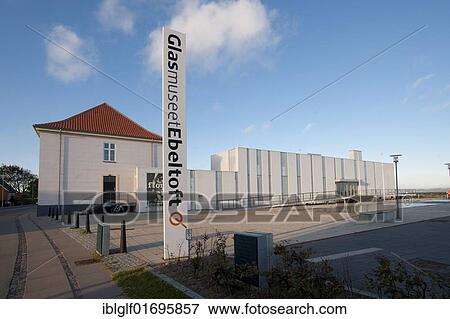 Stock Photo - Glass Museum, Ebeltoft Central Jutland, Denmark, Europe. Fotosearch