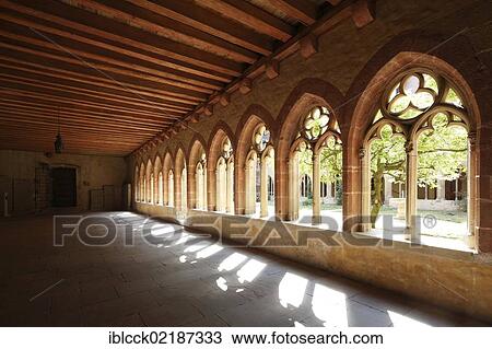 Gothic abbey church of St. Peter, a former collegiate church and the church of the Benedictine monastery of Gruessau, cloister, Bad Wimpfen im Tal, Baden-Wuerttemberg, Germany, Europe View Large Photo Image Stock Image - Gothic abbey church of St. Peter, a former collegiate church and the church of the Benedictine monastery of Gruessau, cloister, Bad Wimpfen im Tal, Baden-Wuerttemberg, Germany, Europe. Fotosearch