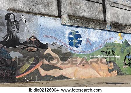 Graffiti on the anti-AIDS campaign, León, Nicaragua, Central America, North America View Large Photo Image Picture - Graffiti on the anti-AIDS campaign, León, Nicaragua, Central America, North America. Fotosearch