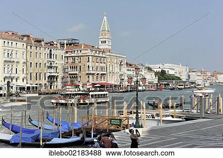 Stock Photo - Grand Canal, Santa Maria della Salute square, Venice, Veneto, Italy, Europe. Fotosearch