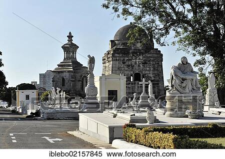 Graves, tombes, Cementerio de Cristóbal Colón, Christopher Columbus Cemetery, 56-ha cemetery, Havana, Cuba, Greater Antilles, Caribbean, Central America, America, North America View Large Photo Image Stock Photography - Graves, tombes, Cementerio de Cristóbal Colón, Christopher Columbus Cemetery, 56-ha cemetery, Havana, Cuba, Greater Antilles, Caribbean, Central America, America, North America. Fotosearch
