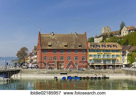 Grethaus building and Seehof Hotel, lakeside promenade, Unterstadt district, Meersburg, Lake Constance, Baden-Wuerttemberg, southern Germany, Germany, Europe View Large Photo Image Stock Photo - Grethaus building and Seehof Hotel, lakeside promenade, Unterstadt district, Meersburg, Lake Constance, Baden-Wuerttemberg, southern Germany, Germany, Europe. Fotosearch