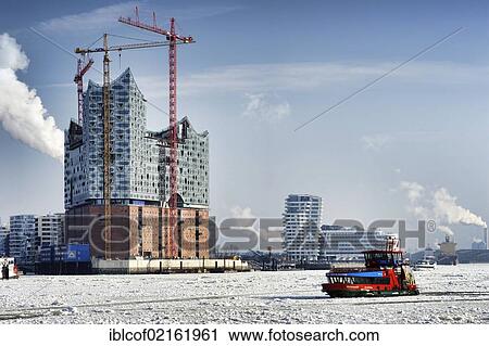 Harbour launch in the winter port of Hamburg, Hamburg, Germany, Europe View Large Photo Image Stock Image - Harbour launch in the winter port of Hamburg, Hamburg, Germany, Europe. Fotosearch