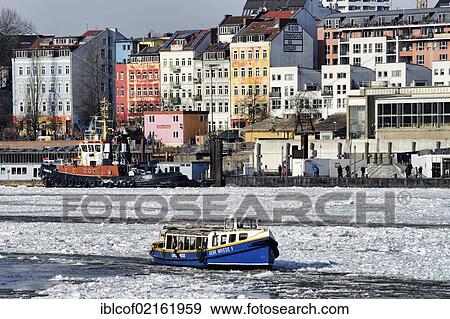 Harbour launch in the winter port of Hamburg, Hamburg, Germany, Europe View Large Photo Image Stock Photo - Harbour launch in the winter port of Hamburg, Hamburg, Germany, Europe. Fotosearch