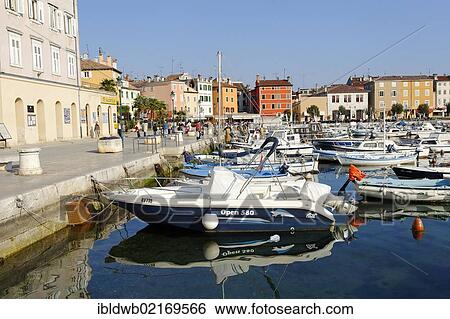 Harbour, Rofinji, Istria, Croatia, Europe View Large Photo Image Stock Photograph - Harbour, Rofinji, Istria, Croatia, Europe. Fotosearch