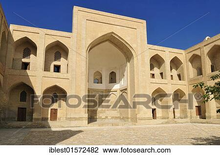 Stock Image - Historic Chor Bakr memorial complex, Sumitan near Bukhara, Buchara, Silk Road, Uzbekistan, Central Asia, Asia. Fotosearch