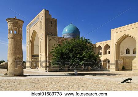 Stock Photo - Historic Chor Bakr memorial complex, Sumitan near Bukhara, Buchara, Silk Road, Uzbekistan, Central Asia, Asia. Fotosearch