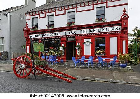 Historic coffee shop, Knightstown, Valentia Island, County Kerry, Ireland, Europe View Large Photo Image Stock Photo - Historic coffee shop, Knightstown, Valentia Island, County Kerry, Ireland, Europe. Fotosearch