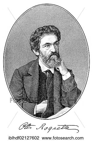 Historic print, portrait by Otto Roquette, 1824 - 1896, German writer, from the Illustrated History of German National Literature, by Gustav Koennecke, 1887 View Large Photo Image Stock Image - Historic print, portrait by Otto Roquette, 1824 - 1896, German writer, from the Illustrated History of German National Literature, by Gustav Koennecke, 1887. Fotosearch