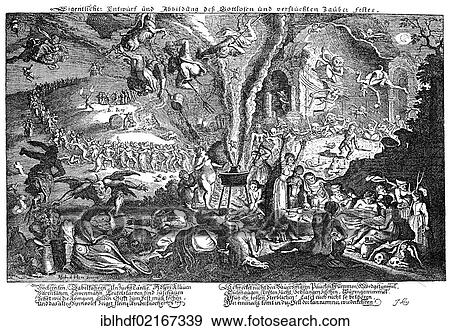 Historical copper engraving from the 17th Century, witches on Walpurgis Night on Blocksberg Mountain View Large Photo Image Stock Photo - Historical copper engraving from the 17th Century, witches on Walpurgis Night on Blocksberg Mountain. Fotosearch