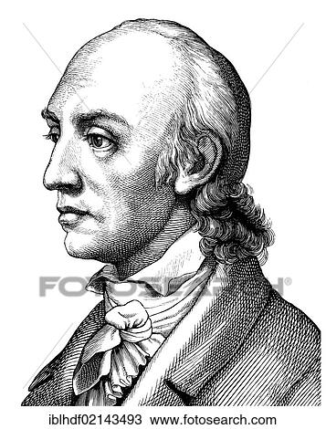 Historical drawing from the 19th century, portrait of Johann Heinrich Voss, 1751 - 1826, a German poet and translator View Large Photo Image Stock Image - Historical drawing from the 19th century, portrait of Johann Heinrich Voss, 1751 - 1826, a German poet and translator. Fotosearch