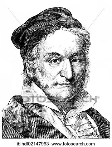 Historical drawing from the 19th Century, portrait of Johann Carl Friedrich Gauss, 1777 - 1855, a German mathematician, astronomer and physicist View Large Photo Image Stock Image - Historical drawing from the 19th Century, portrait of Johann Carl Friedrich Gauss, 1777 - 1855, a German mathematician, astronomer and physicist. Fotosearch