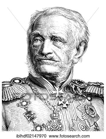 Historical drawing from the 19th Century, portrait of Friedrich Heinrich Ernst Graf von Wrangel, 1784 - 1877, a Prussian Field Marshal View Large Photo Image Stock Image - Historical drawing from the 19th Century, portrait of Friedrich Heinrich Ernst Graf von Wrangel, 1784 - 1877, a Prussian Field Marshal. Fotosearch